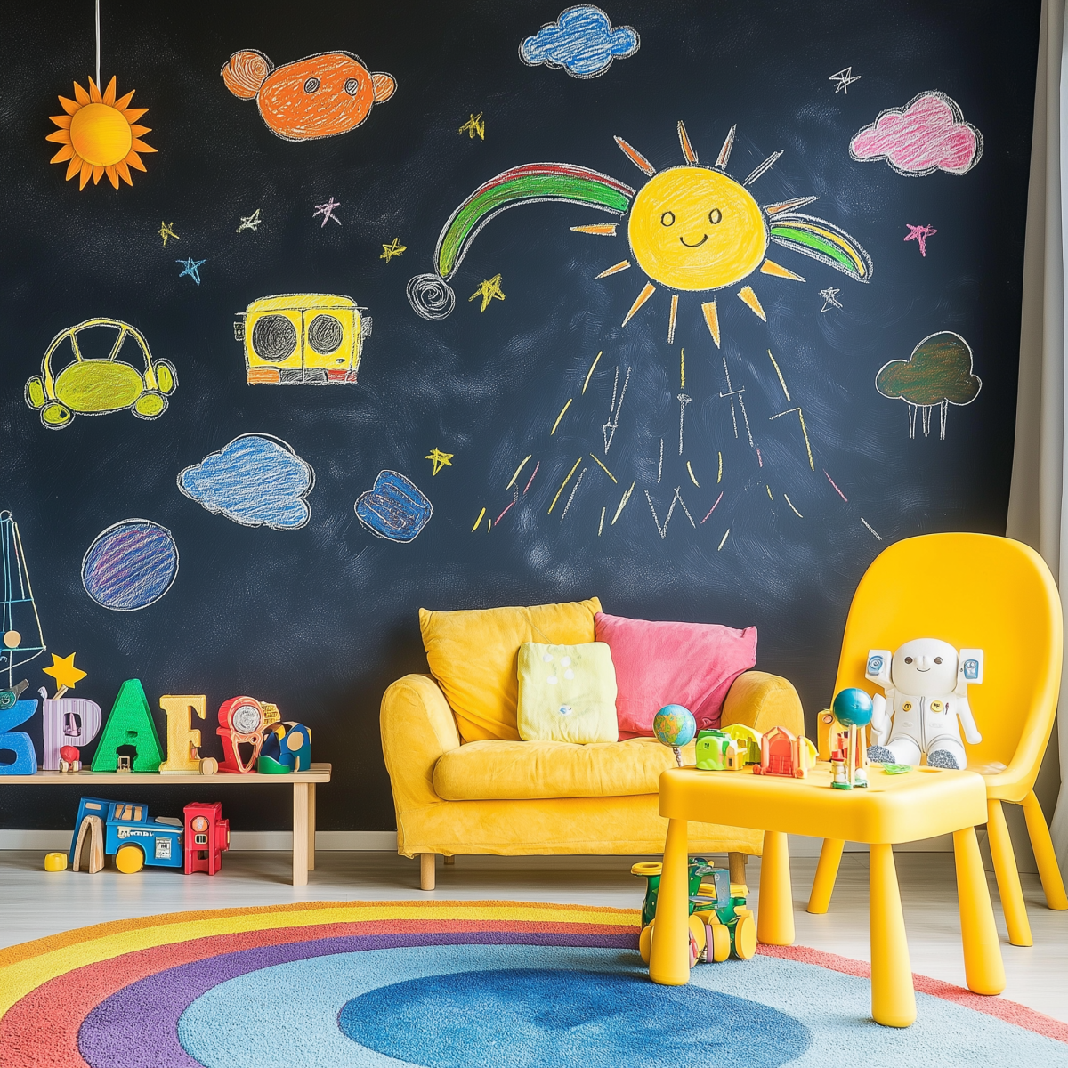 Creative kids room design ideas with playful wall decor and fun themes