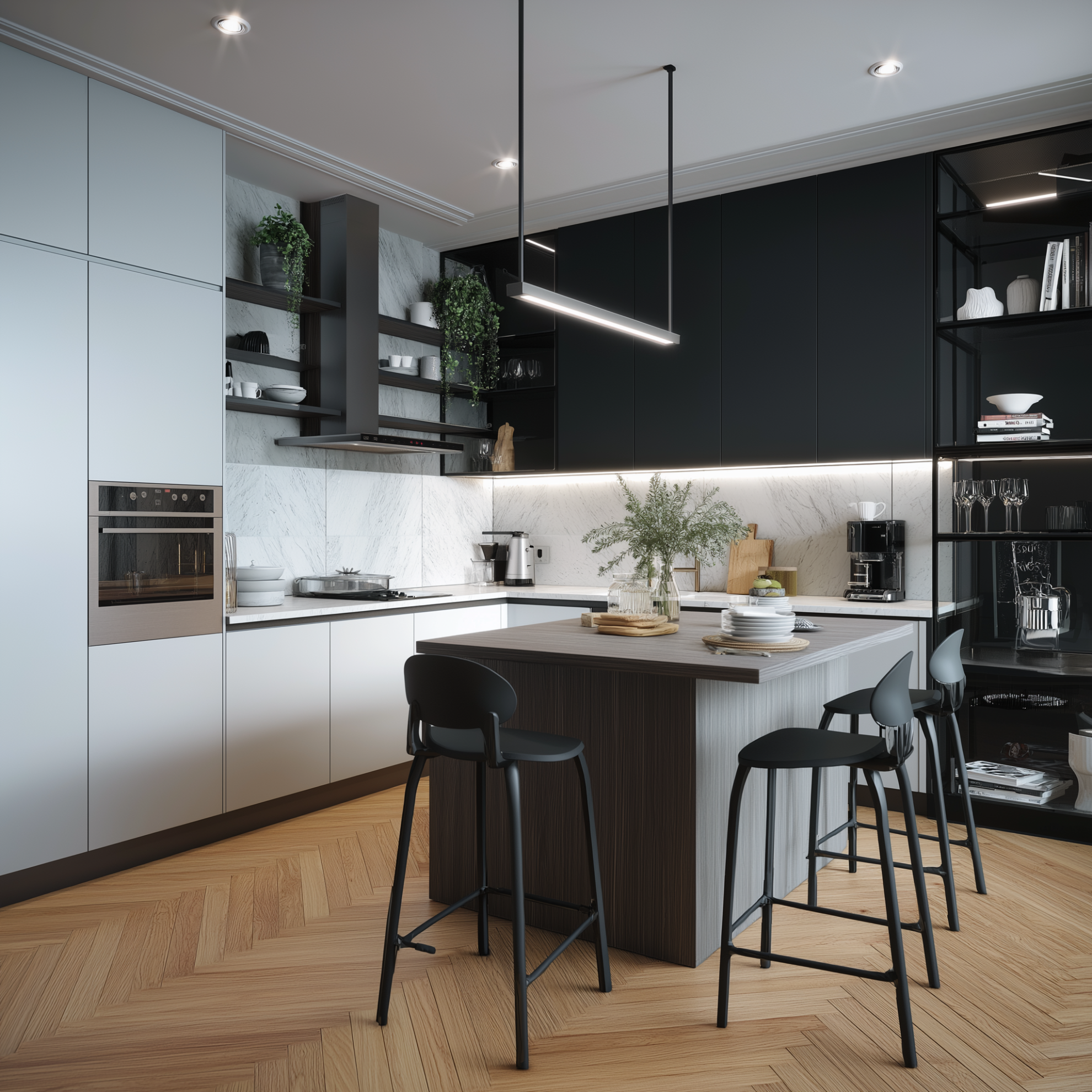Stylish Kitchen Wardrobe Designs for Smart Kitchen Spaces