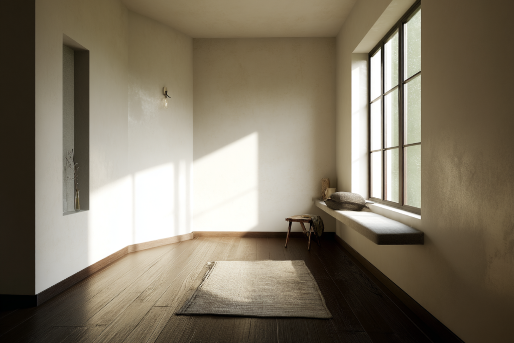 Minimal home wellness design with relaxation space and indoor trends 2025 