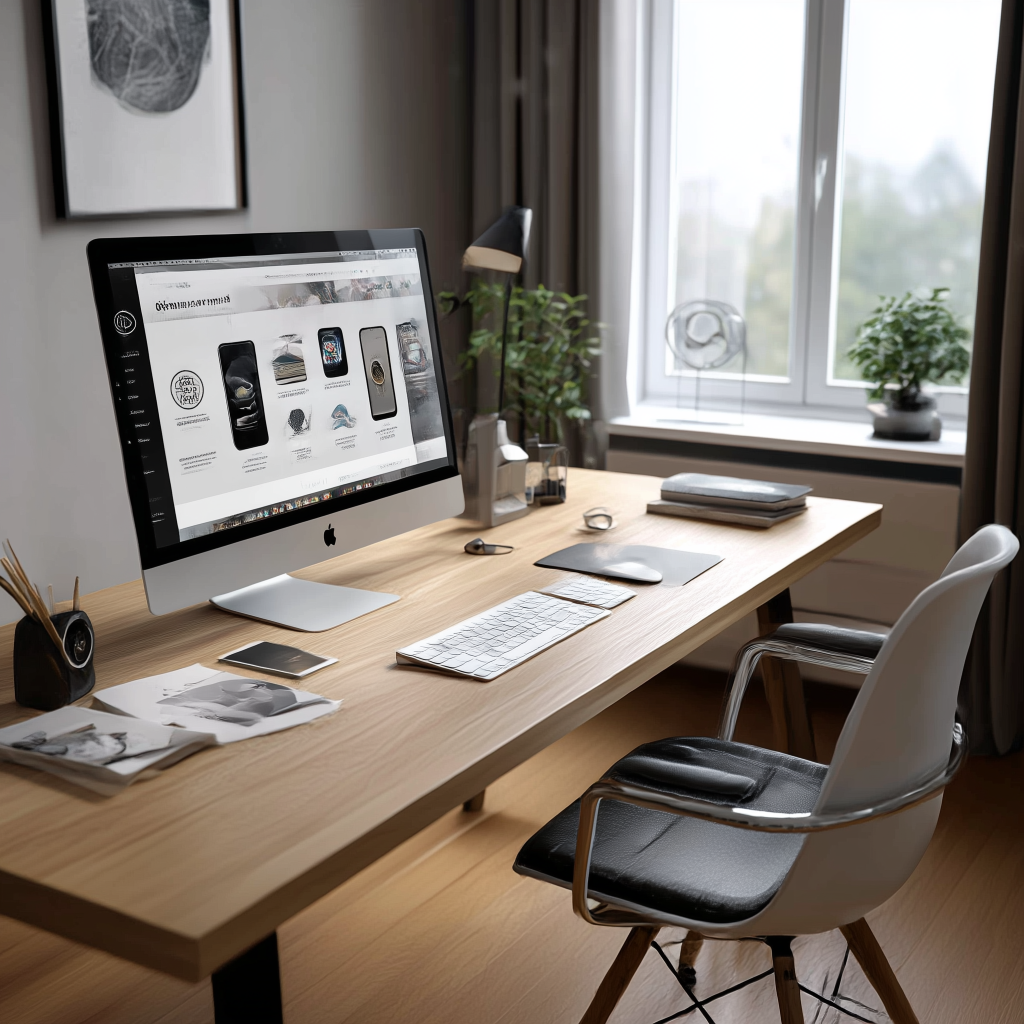 Minimal modular office furniture design for productive small workspace setups 