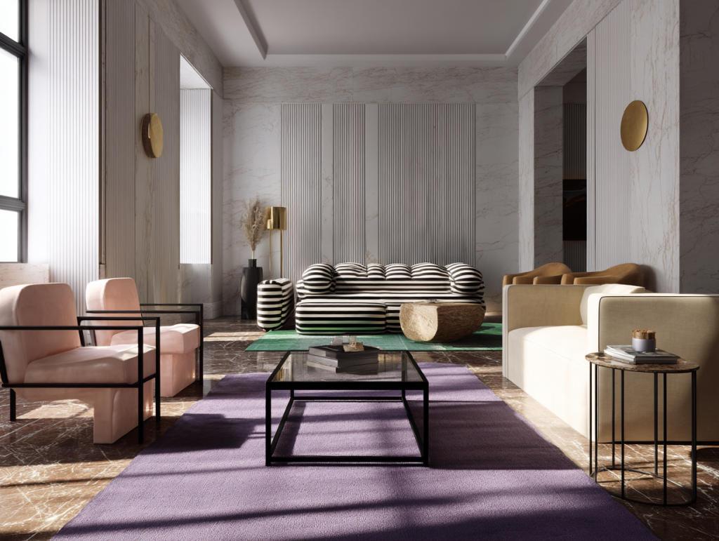 Modern modular sofa design with bold furniture ideas for interiors 