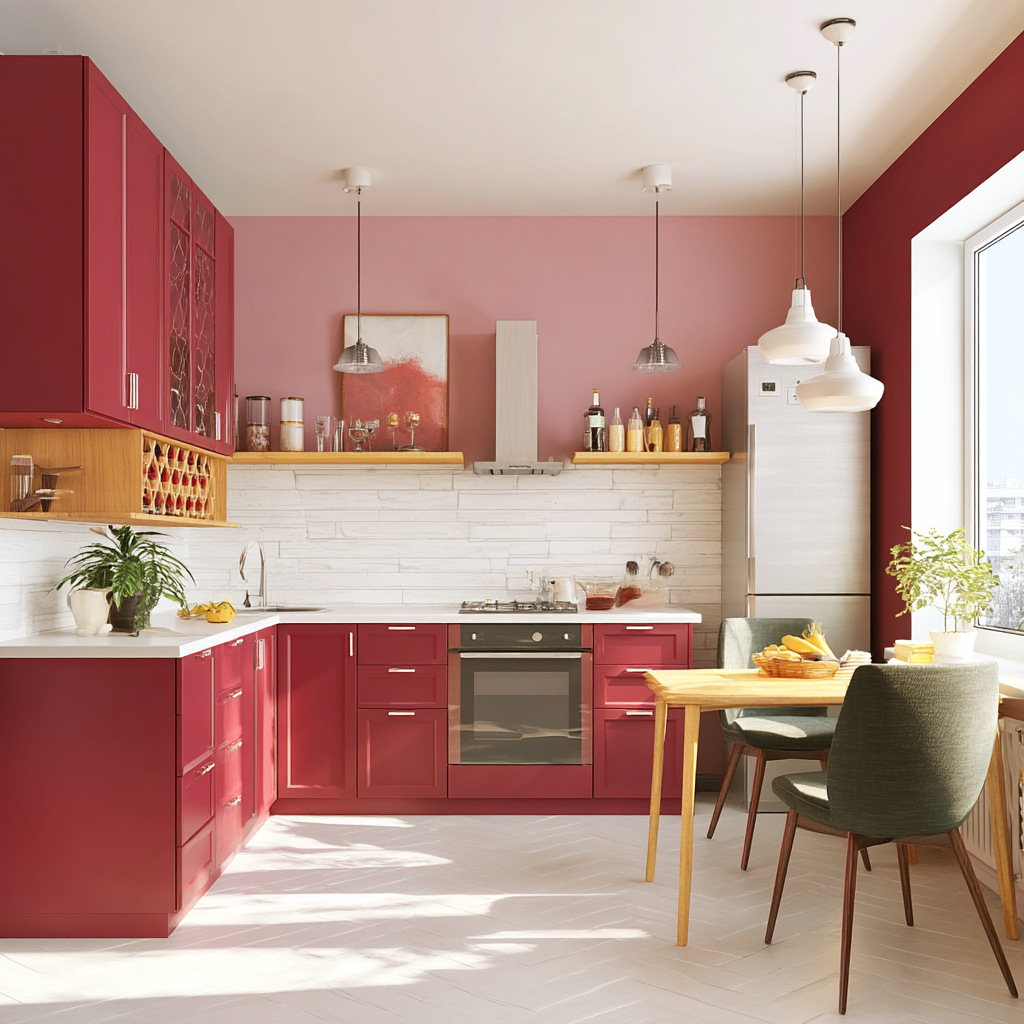 L shape small modular kitchen design for compact modern space 