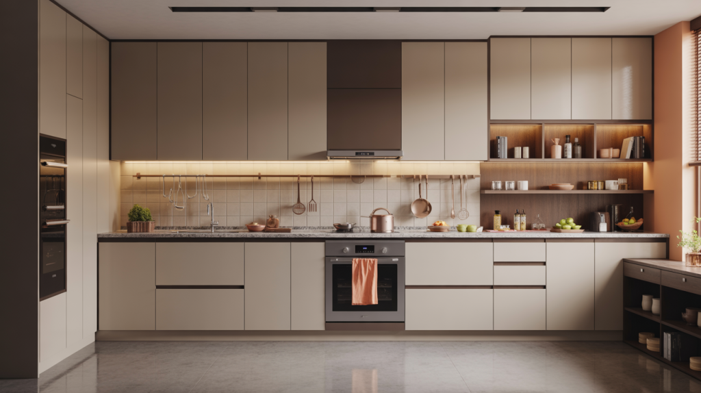  Contemporary kitchen cupboard designs with sleek cabinets and warm lighting