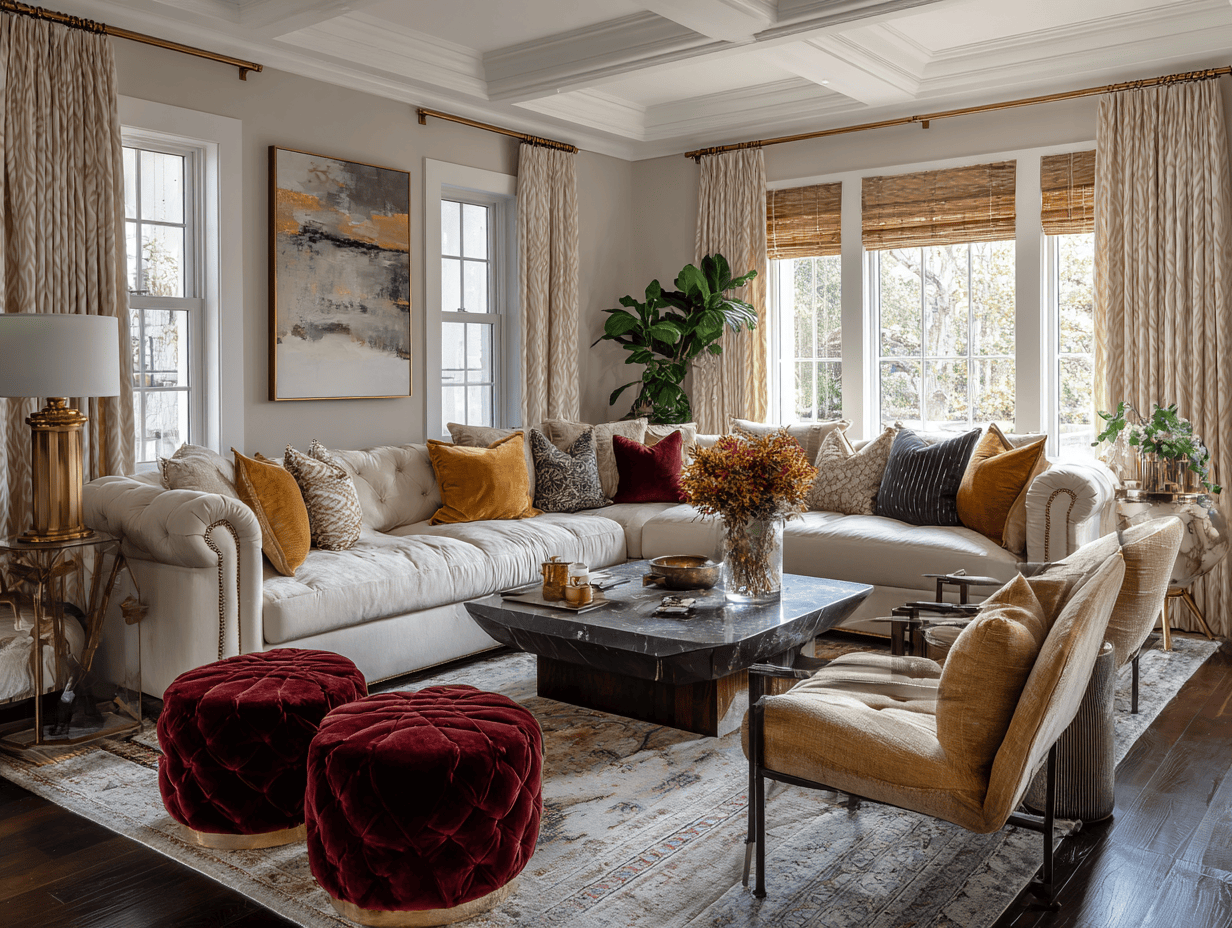 Chic interior design ideas for living room with natural light flow