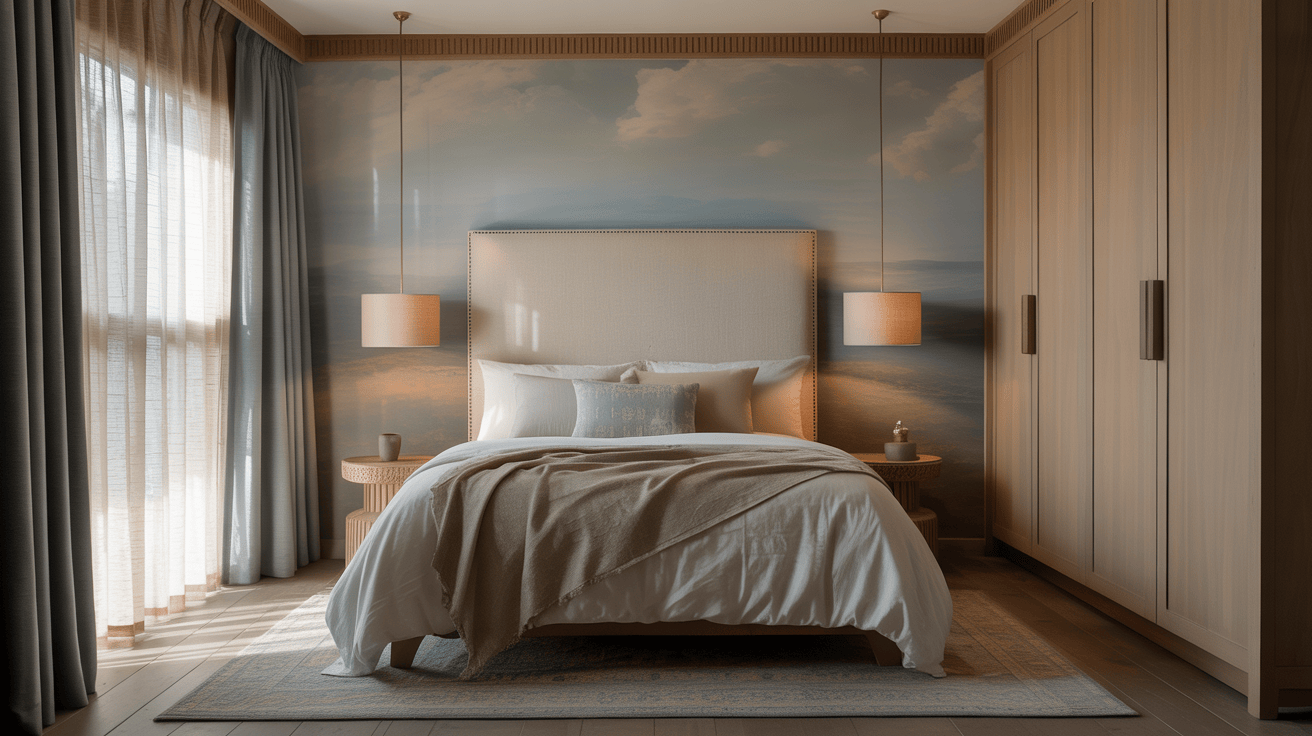 Modern wooden laminate wardrobe design for stylish and cozy bedrooms