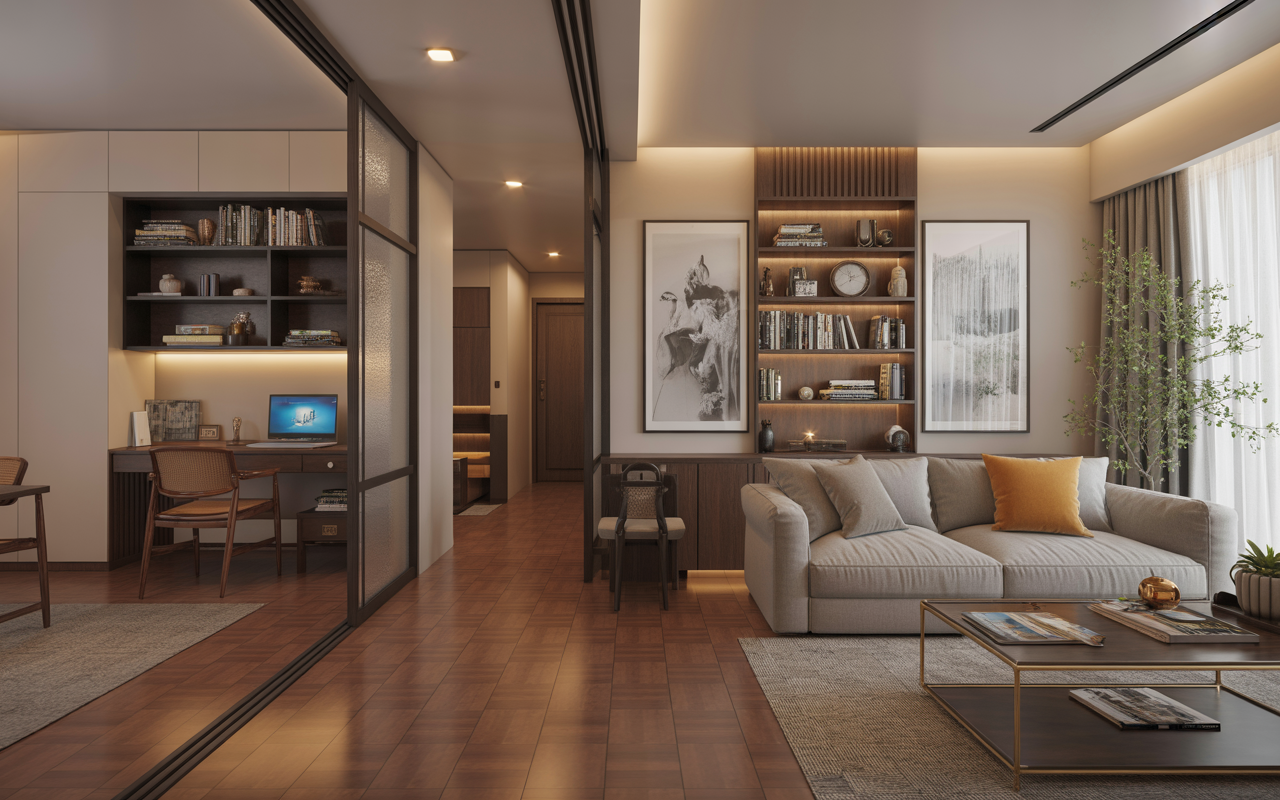 Contemporary interior design trends in Hyderabad with smart living space