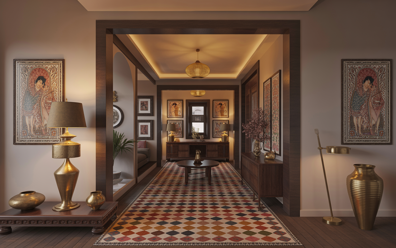 Elegant traditional interior design trends in Hyderabad with classic decor