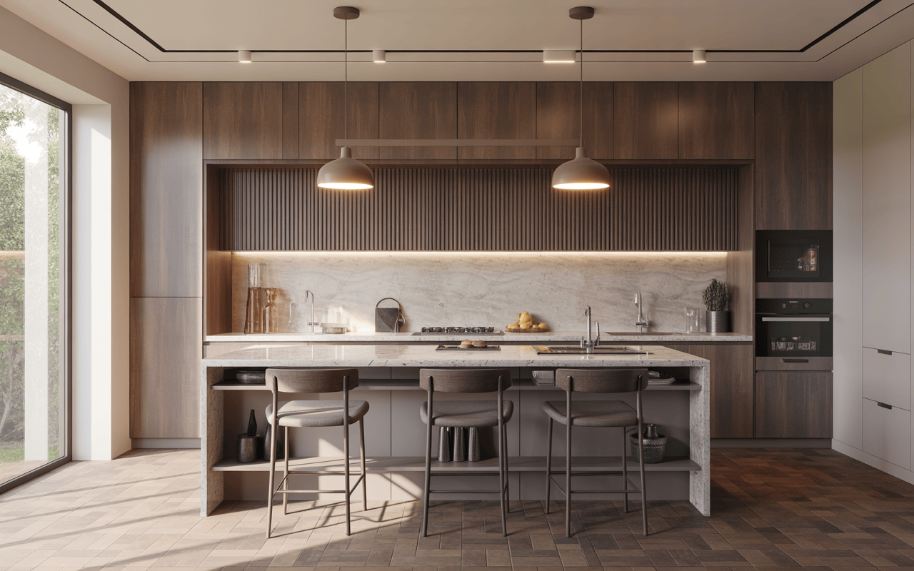 Modern interior designers in Coimbatore showcase trending modular kitchen style