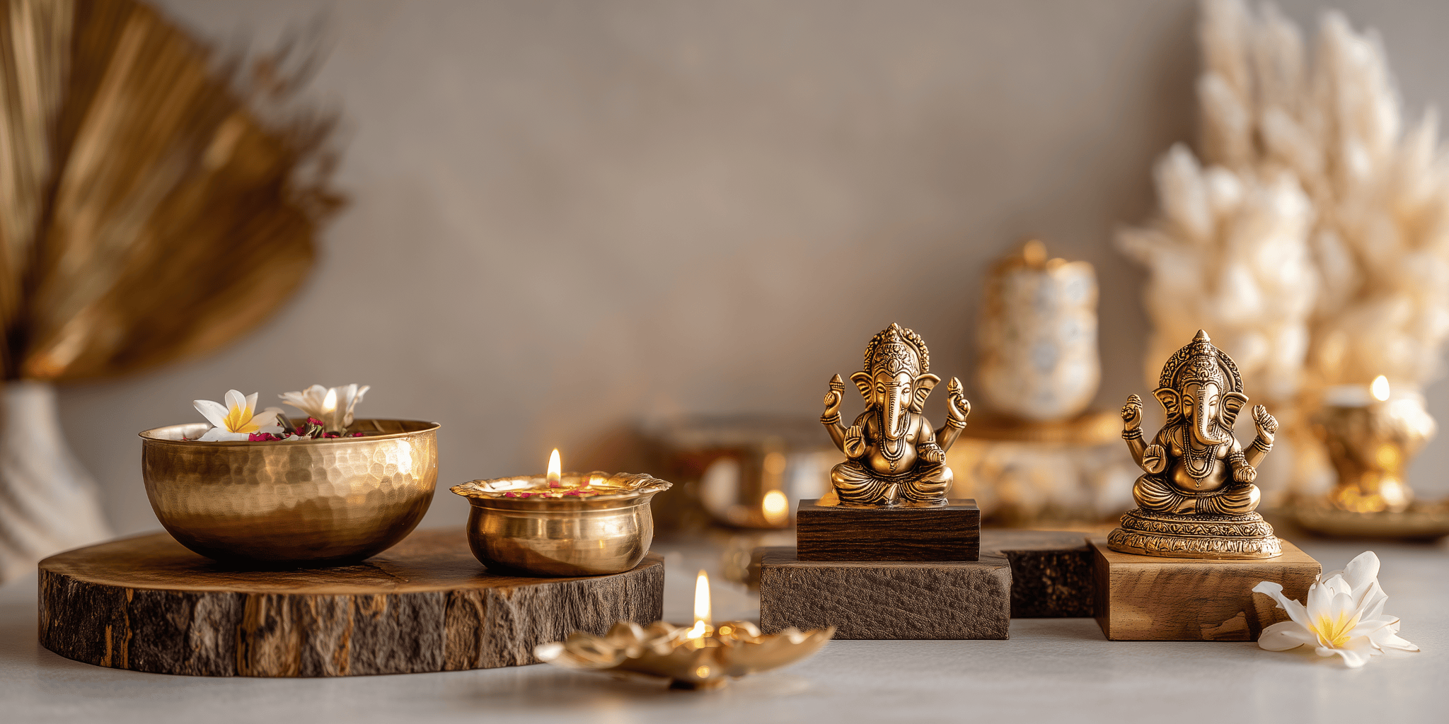 Elegant interior designers in Coimbatore style vastu pooja room decor