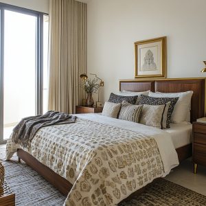 Traditional Indian bedroom interior design ideas with simple decorating elements