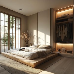 Simple Indian bedroom interior design ideas with small cozy space