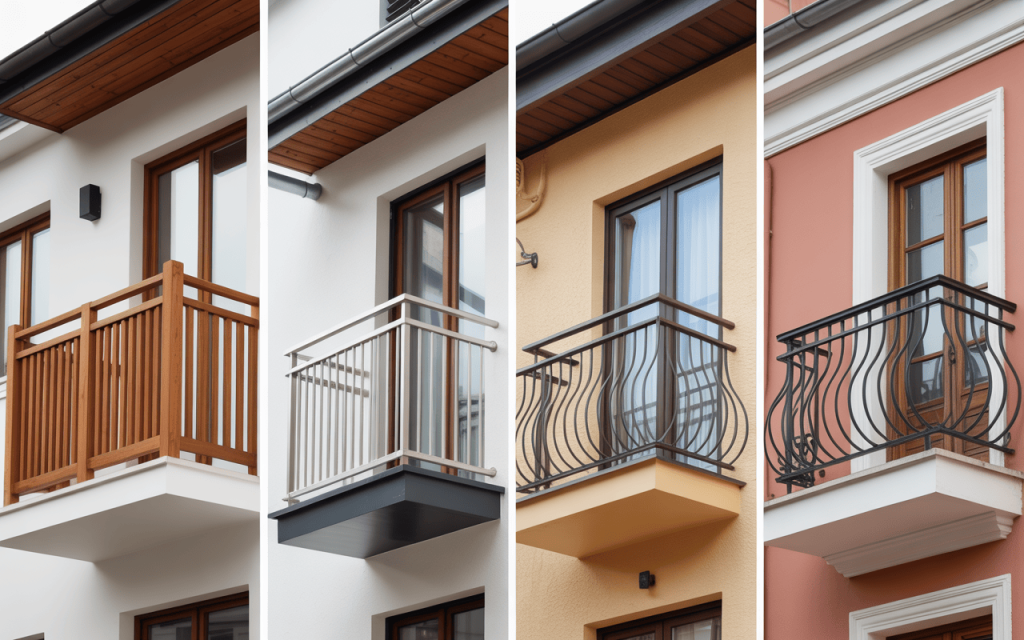 Stylish new balcony railing design ideas in wood, steel, and wrought iron