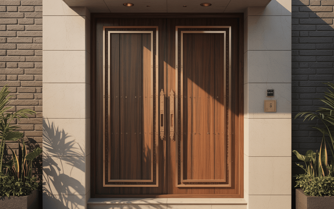 Wooden Safety Door Designs for Secure and Stylish Indian Homes