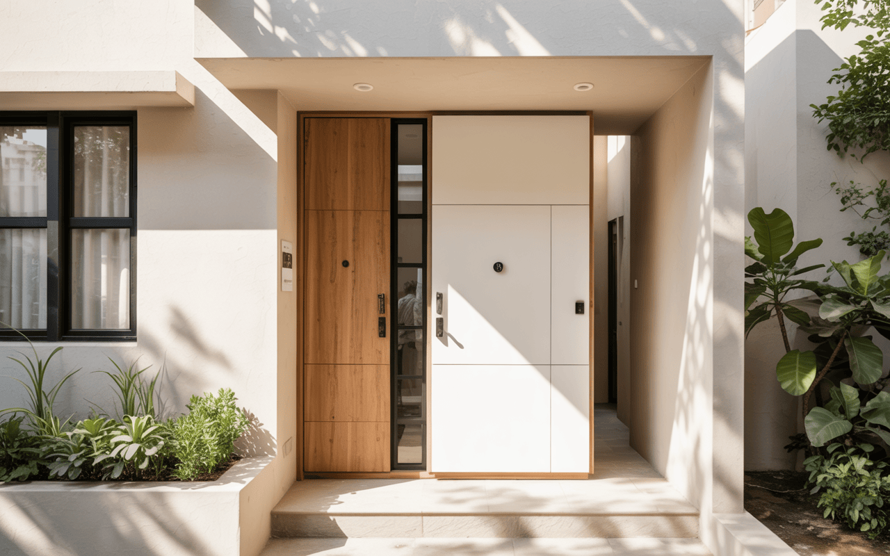 Wooden Safety Door Designs for Secure and Stylish Indian Homes