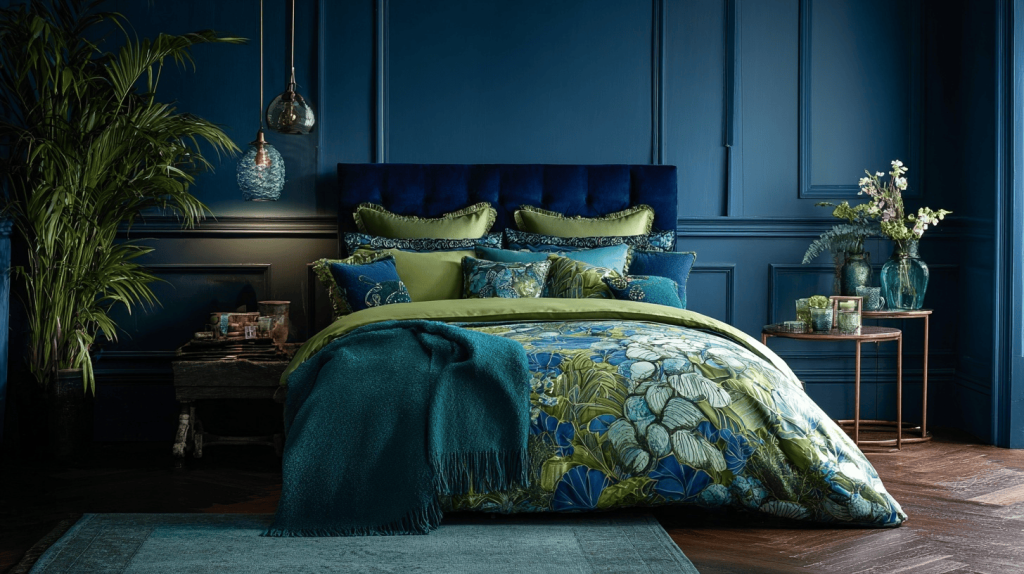 Elegant best blue color bedroom wall colors creating a luxurious and calming ambiance