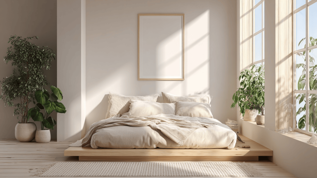 Warm best paint colors for bedroom walls with natural light and cozy minimal decor