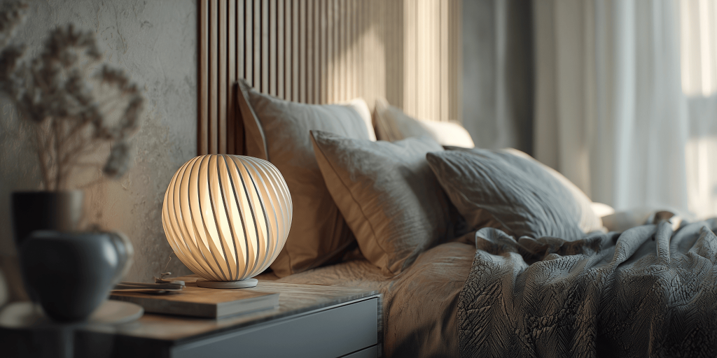 Cozy bedroom decor trends with warm lighting and layered textured bedding