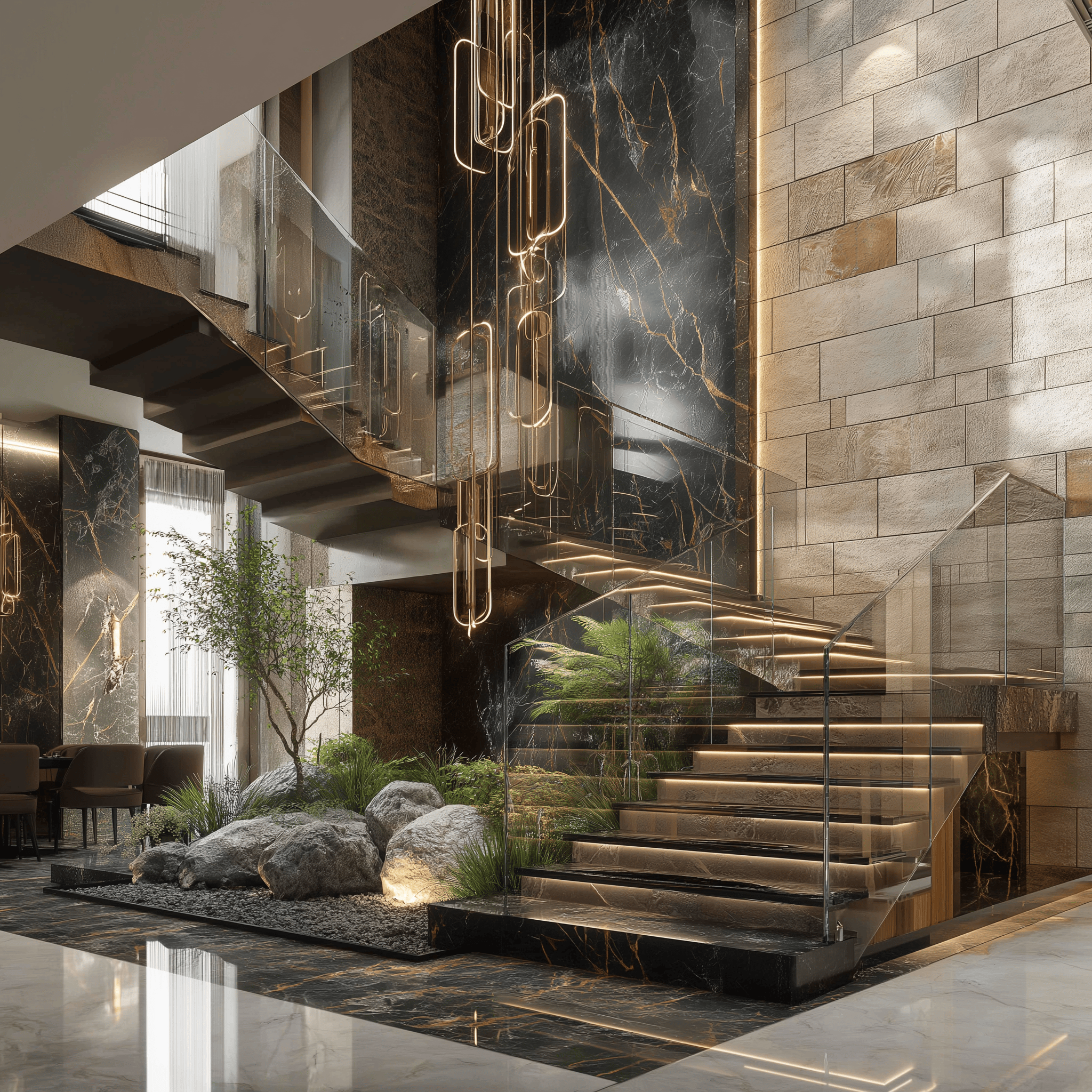Marble Stair Designs for Luxurious and Modern Home Interiors