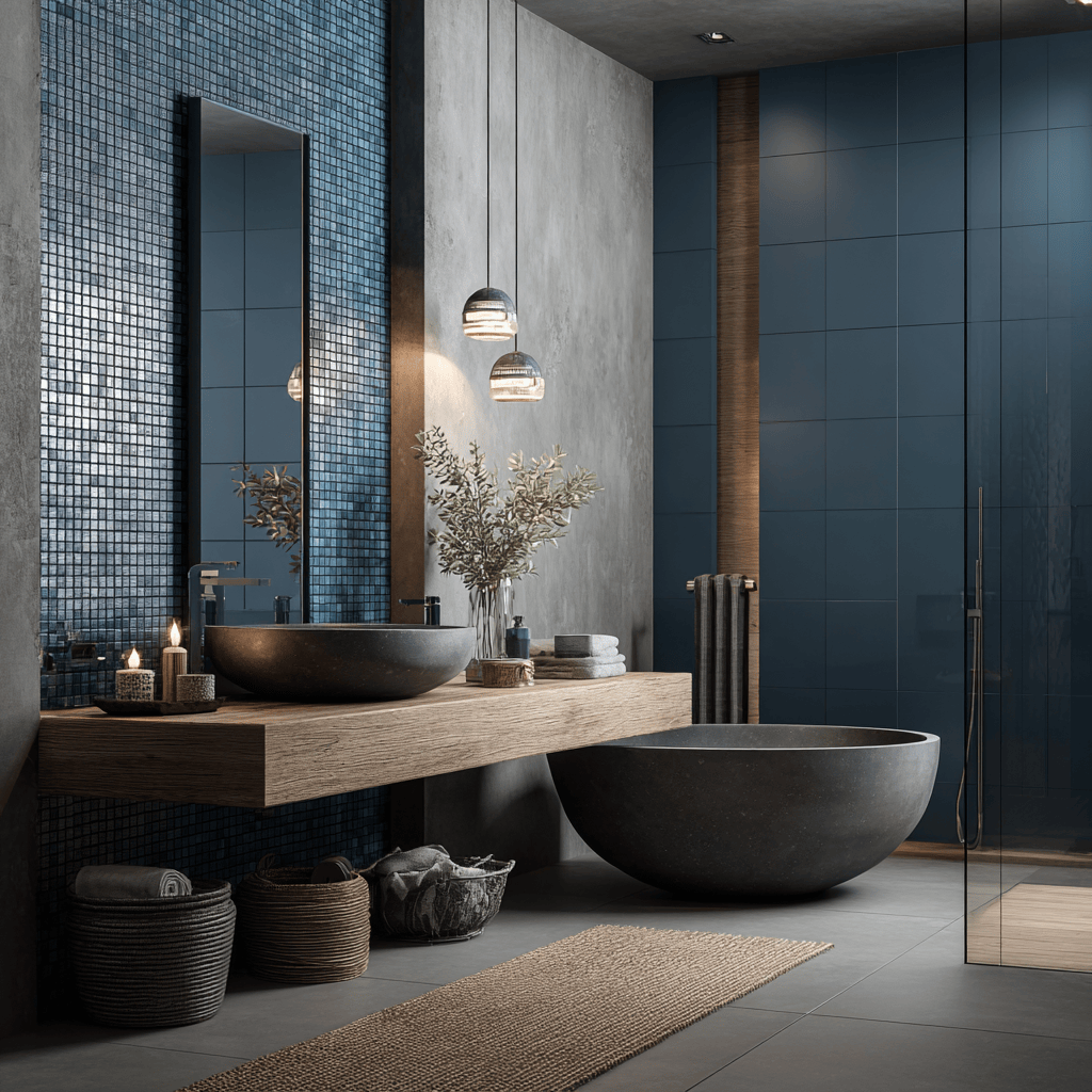 Elegant 3d wall tiles for bathroom adding luxury and depth to modern interior design