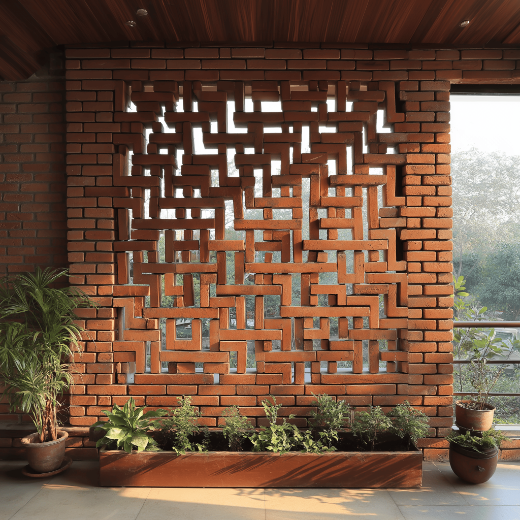 Stylish outdoor 3d wall tiles adding texture and charm to modern balcony 