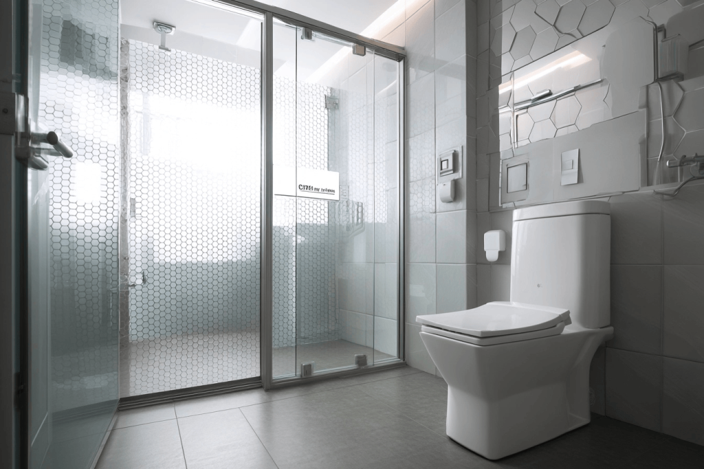 Modern white acrylic sheet design adding elegance to contemporary bathroom interiors