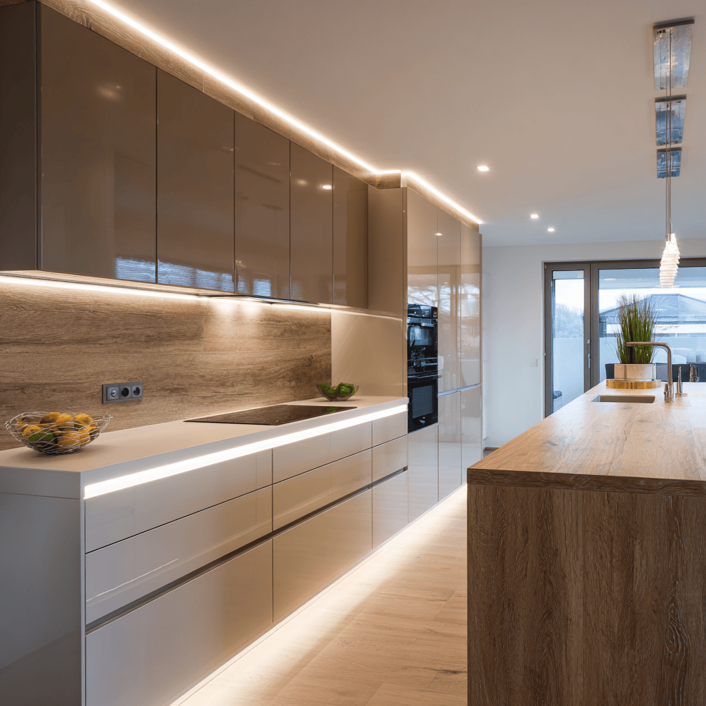 Latest kitchen designs incorporating a breakfast counter for casual dining and social interaction