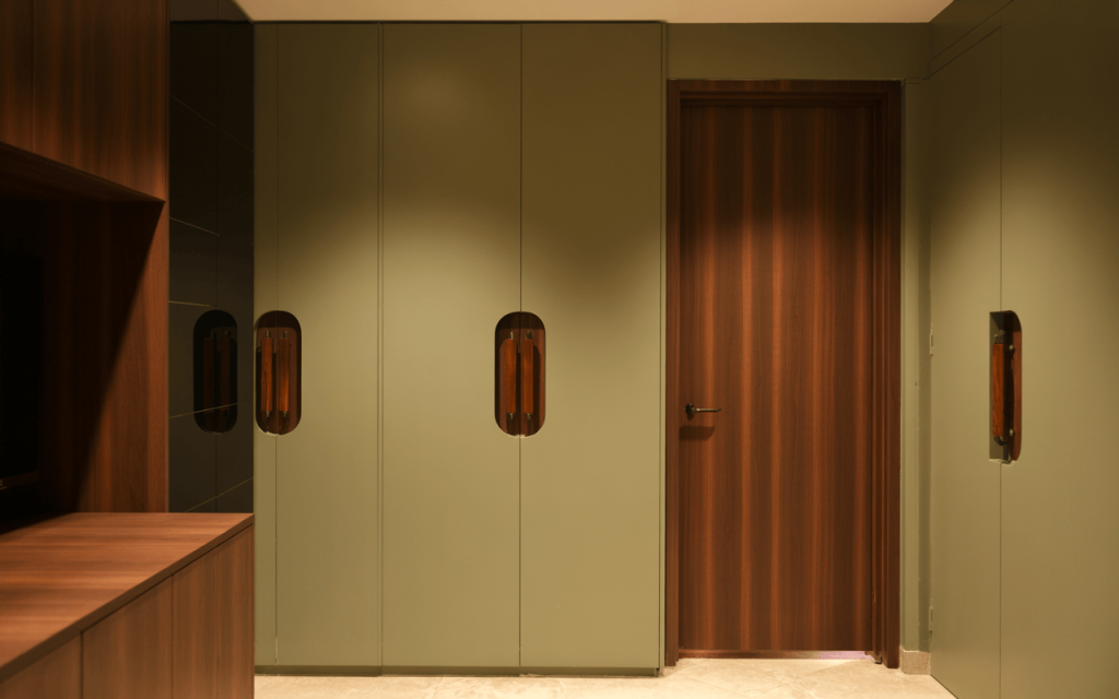 Stylish wooden door handle design for elegant contemporary interiors