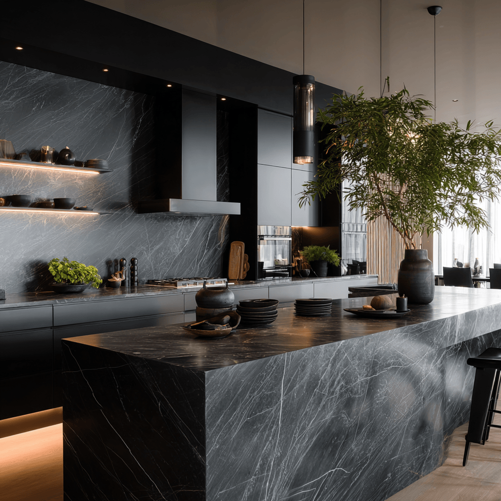 Latest trends in living room decor shown through a gallery wall over a modern sofa.