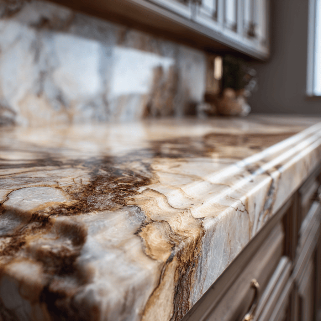 Trending living room paint colors showcased through warm tan leather furniture and neutral walls