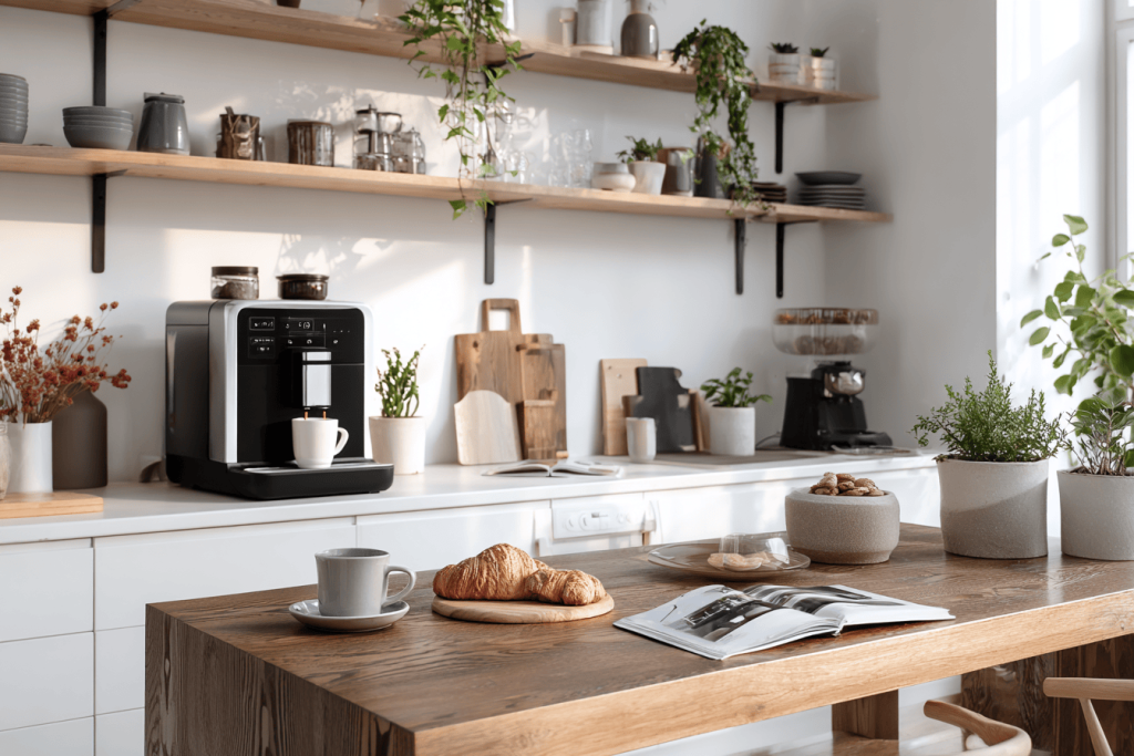 3D floor plan visualization helping owners calculate modular kitchen cost based on different layout configurations