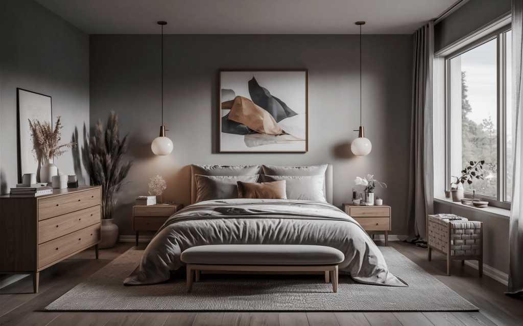 Modern latest bedroom interior design ideas with soft lighting and cozy decor