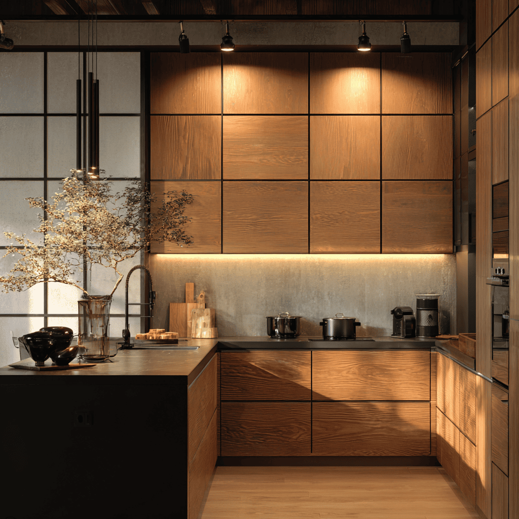 Timeless kitchen colour schemes define classic kitchen design with warm wood