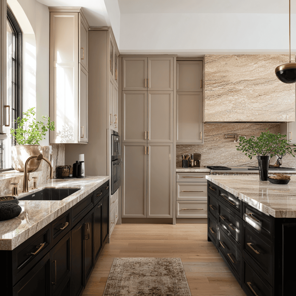 Classic kitchen design showcasing timeless kitchen colour schemes for elegant remodels