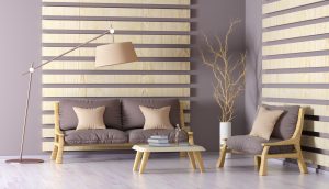 Modern sofa designs living room setup with wooden furniture, neutral cushions, and minimalist decor
