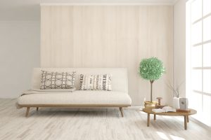 Modern sofa designs beige fabric sofa with clean lines and neutral minimalist living room decor