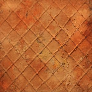 Rustic textured wall designs with terracotta tones and patterned finish for warm interior aesthetics