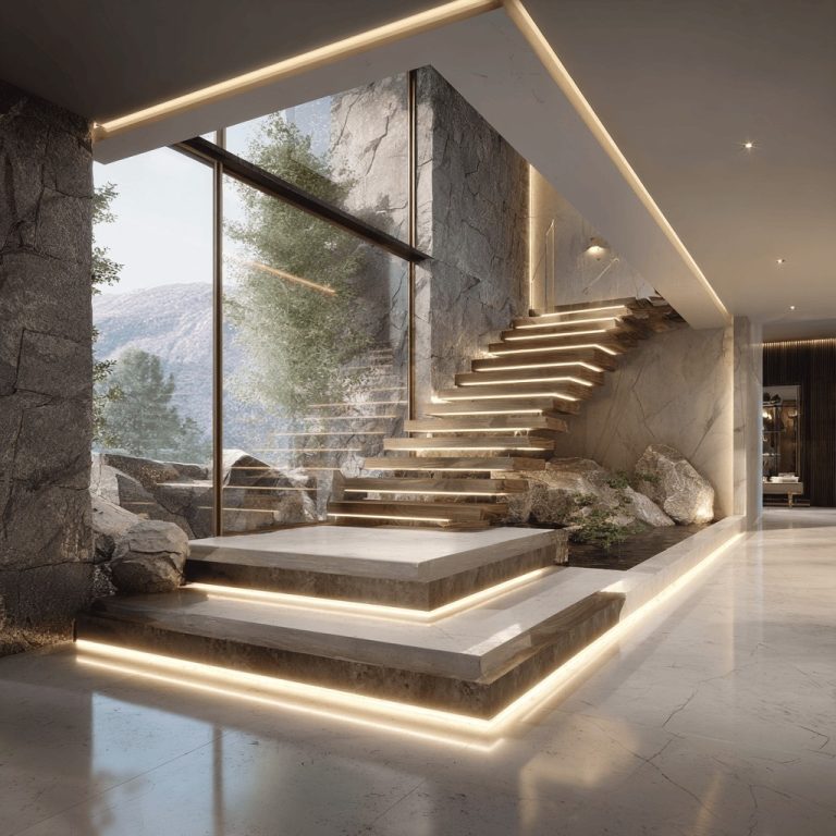 Marble Stair Designs for Luxurious and Modern Home Interiors