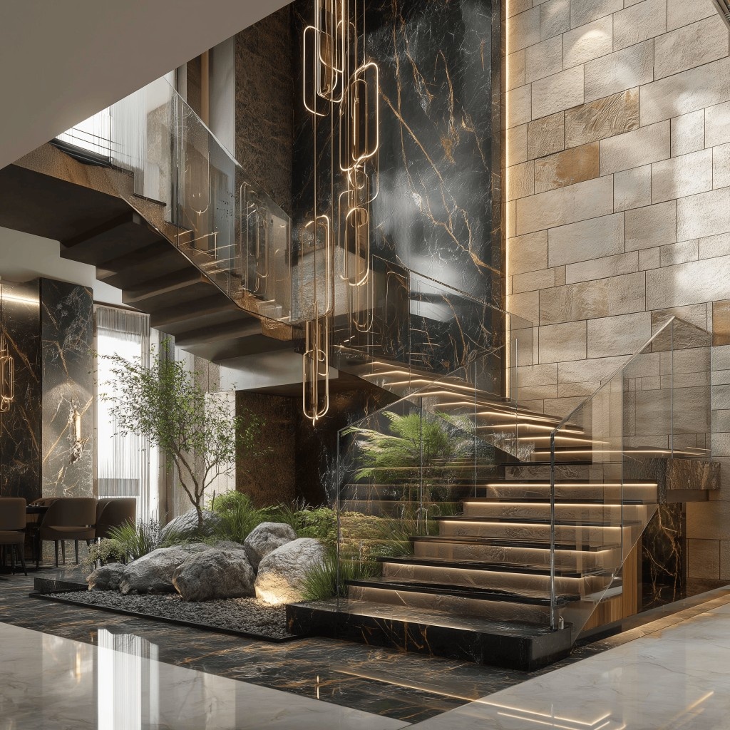 Marble Stair Designs for Luxurious and Modern Home Interiors