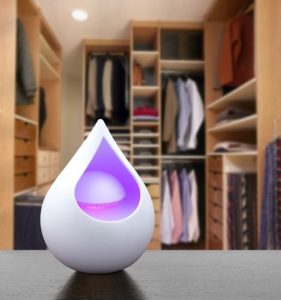 Modern Prevent Dampness in Cupboards using a moisture absorber device in wardrobe for fresh and dry storage