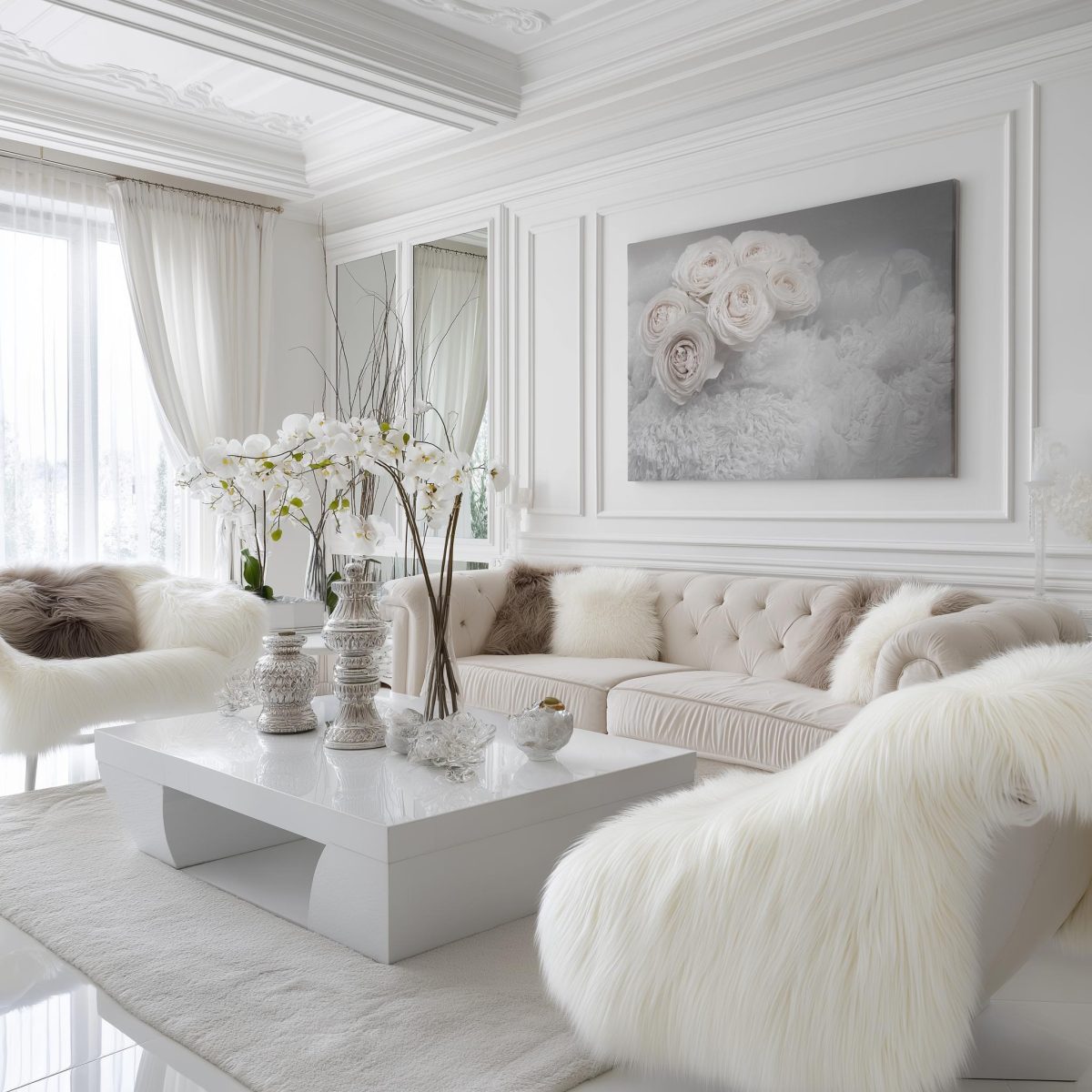 Monochromatic Interior Designs for Calm and Elegant Spaces