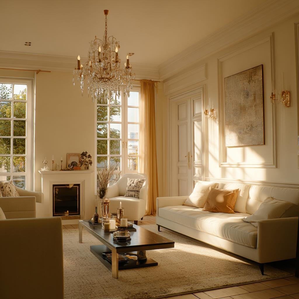 Luxury best chandeliers for living room with classic crystal elegance and warm glow