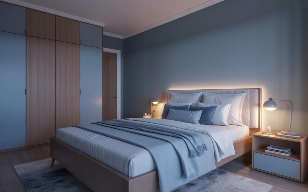 Calm Vastu tips for kids room with bed placement and soft lighting for restful sleep