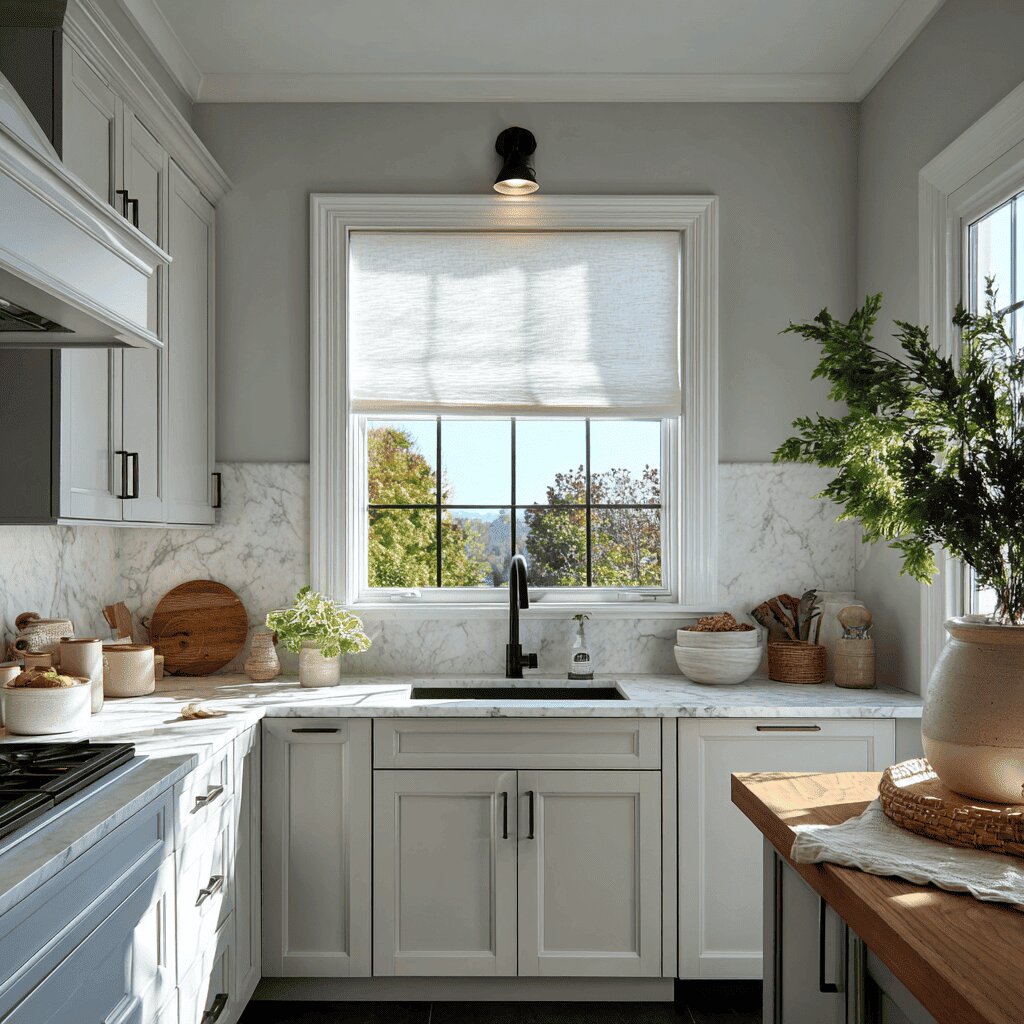 14 Kitchen Curtain Design Ideas To Lighten & Brighten The Space