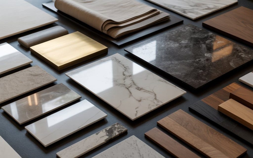 Premium flooring granite colours samples with diverse textures and finishes for modern interiors