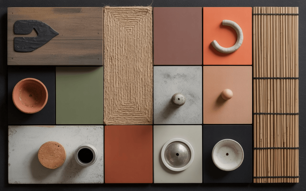 Elegant wabi sabi interior design ideas showcasing natural textures, earthy tones and handcrafted decor pieces