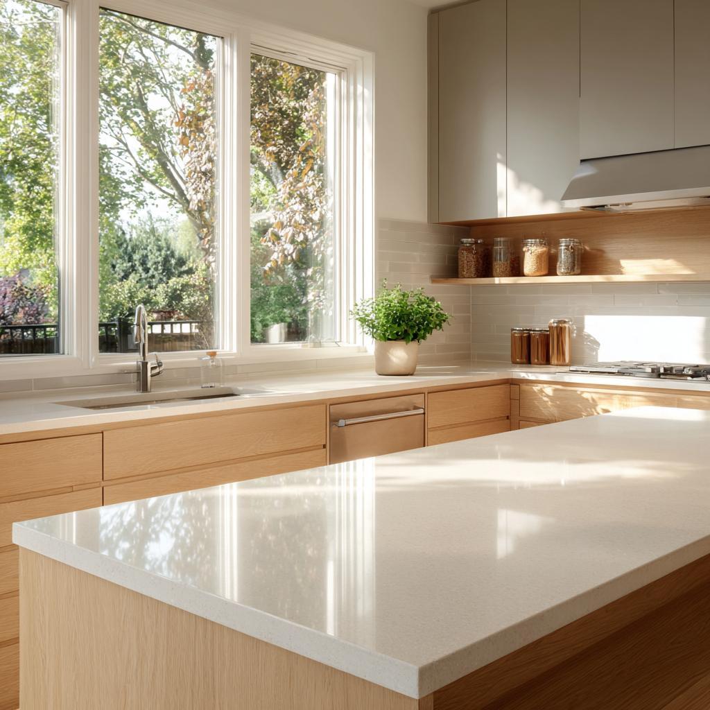 white kitchen platform material quartz best material for kitchen platform