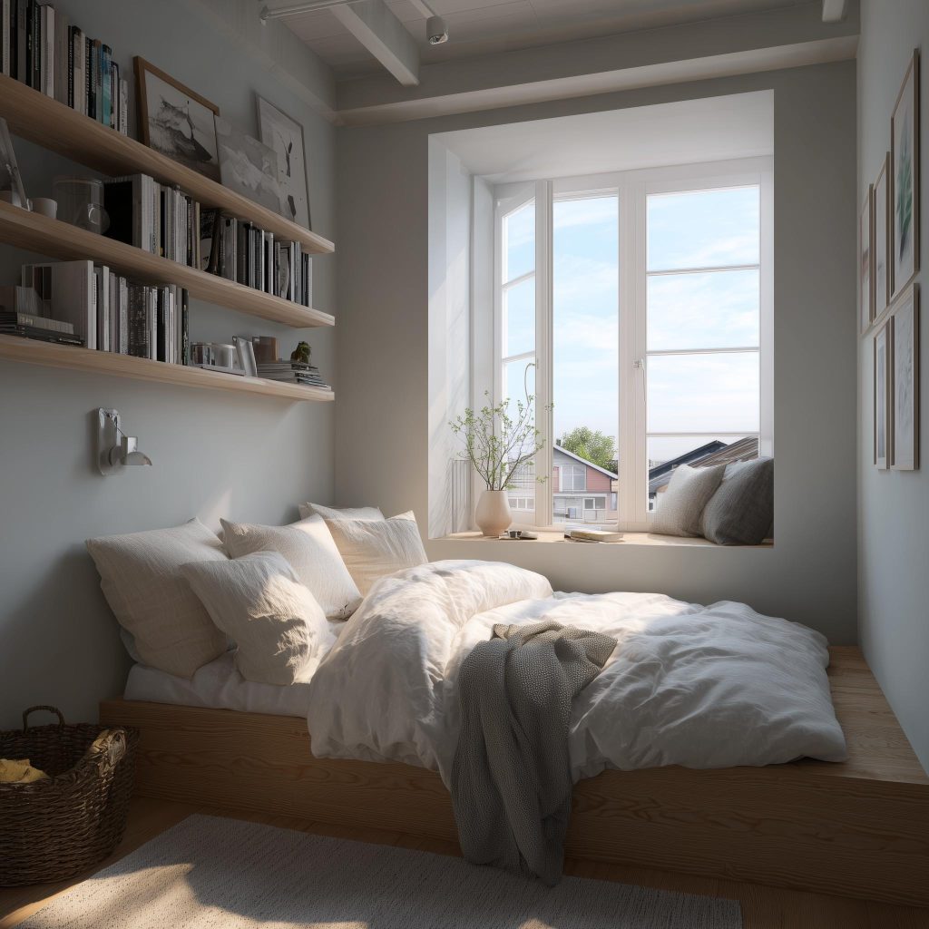 Minimalist bedroom interior design for small rooms