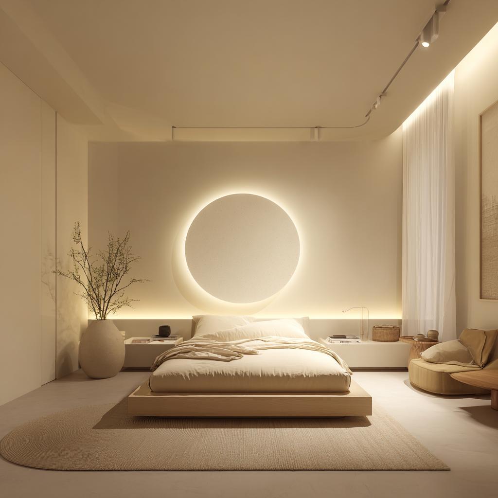 Modern minimalist small bedroom interior design