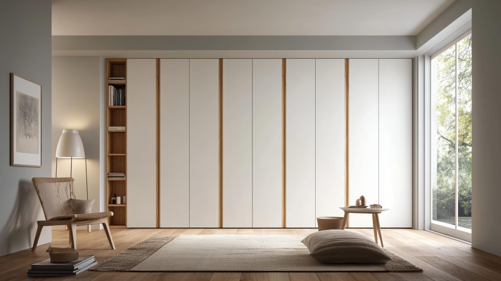 Modern minimalist bedroom interior design