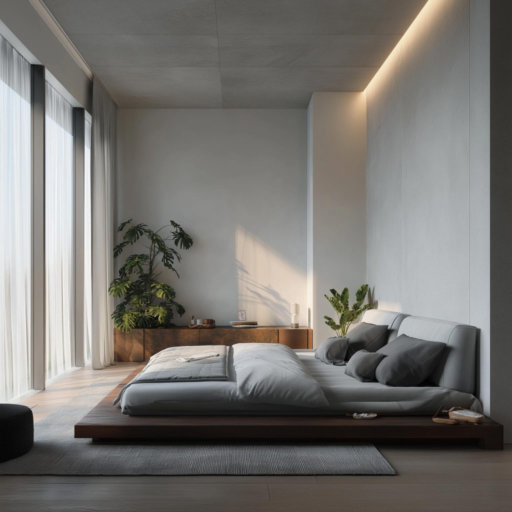Modern minimalist small bedroom design